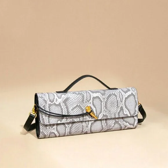 White Casual Women's Envelope Handbag
